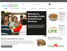 Tablet Screenshot of barnstable.schooldish.com
